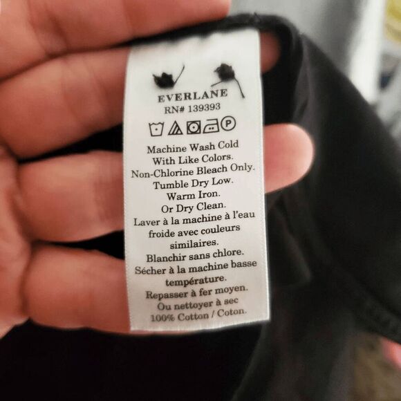 Everlane Women's Daytripper Oversized Black Button Down Minimalist Dress XS - Picture 4 of 5